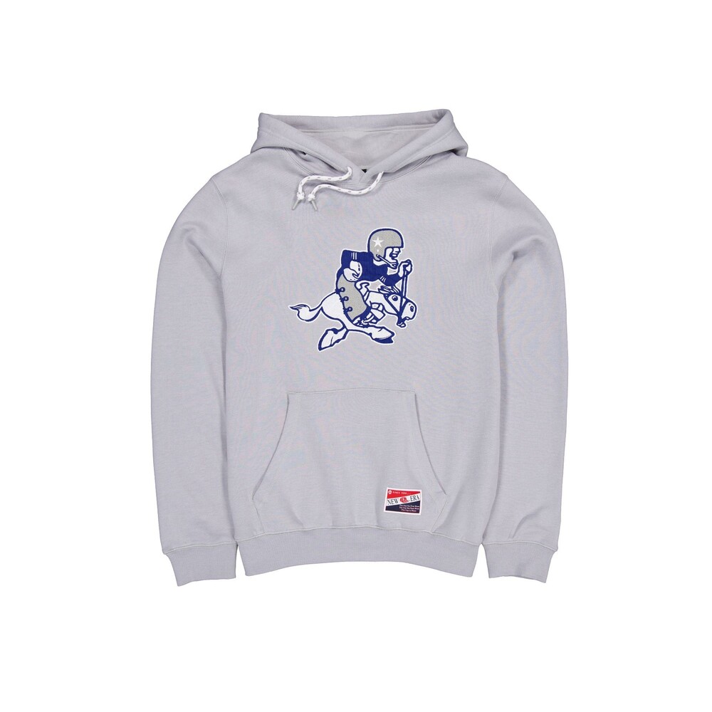 New Era Dallas Cowboys Throwback Gray Hoodie - Size S